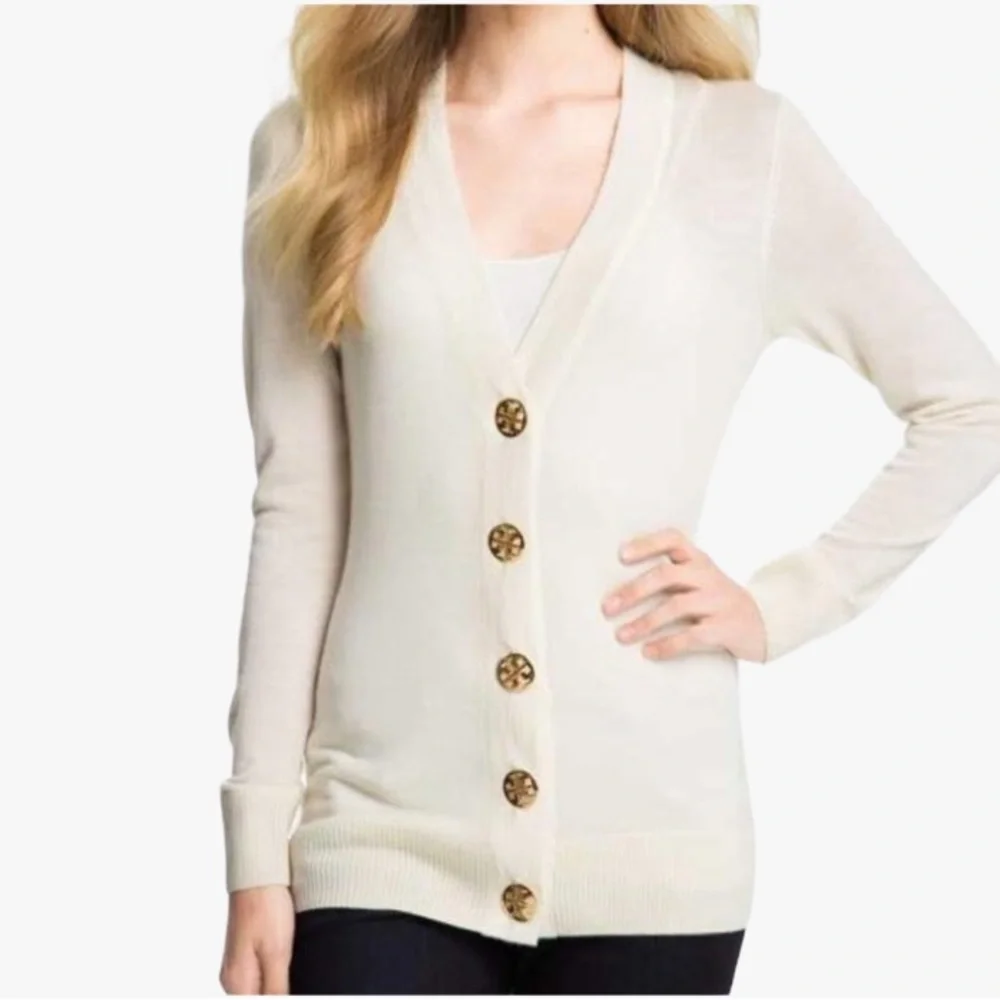 Tory Burch 100% Merino Wool Women’s Sweater/Cardigan - Size: XS - Picture 12 of 17